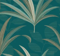 Outlet York/AV CA1549 Blues El Morocco Palm Wallpaper