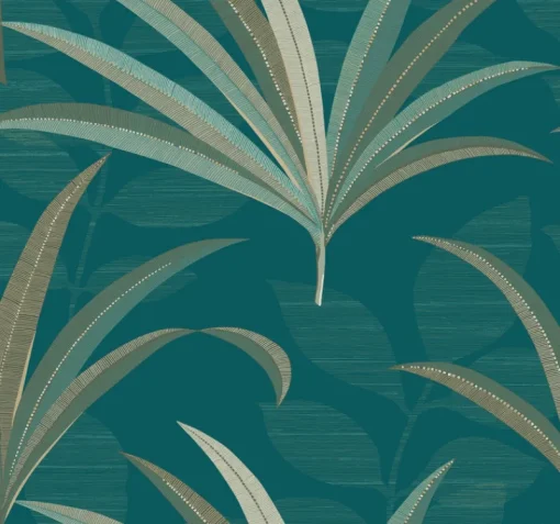 Outlet York/AV CA1549 Blues El Morocco Palm Wallpaper