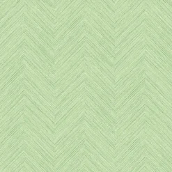 Best Brewster 3120-13673 Caladesi Green Faux Linen Wallpaper