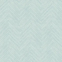 Sale Brewster 3120-13672 Caladesi Teal Faux Linen Wallpaper