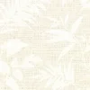 Clearance Brewster 2921-50807 Chandler White Botanical Faux Grasscloth Wallpaper