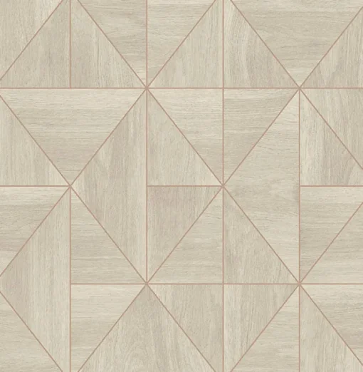 Hot Brewster/ASP 2908-25324 Cheverny Cream Geometric Wood Wallpaper