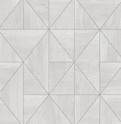 Sale Brewster/ASP 2908-25320 Cheverny Light Grey Geometric Wood Wallpaper