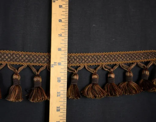 Outlet Stock/Belagio Chocolate Brown Tassel Trim BF4005/6