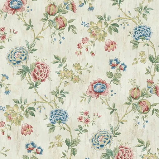 Best Brewster 3123-02211 Chrysanthemum Multicolor Jacobean Wallpaper