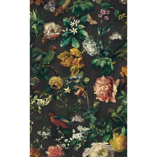 Online Brewster 307300 Claude Black Floral Wallpaper