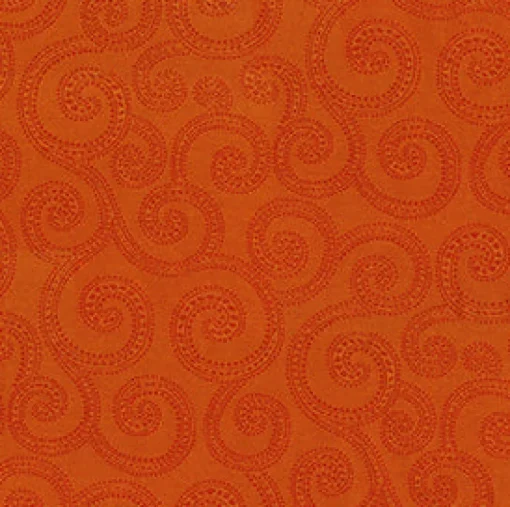 Clearance Vision Clematis 44 Pumpkin Fabric