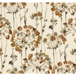 Best York CN2105 Orange Flourish Wallpaper