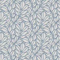 Fashion Brewster/ASP 2971-86323 Coraline Blue Leaf Wallpaper