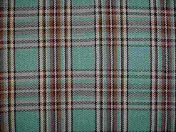 Discount Laura Kiran Cotswald Plaid Aqua Fabric