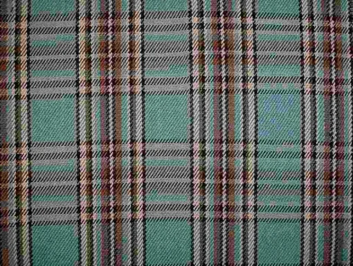 Discount Laura Kiran Cotswald Plaid Aqua Fabric