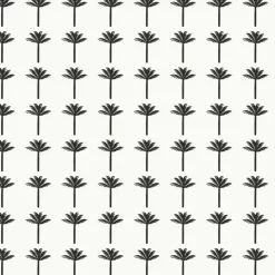 Clearance York CV4417 Black Palm Bay Wallpaper