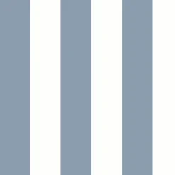 Best York CV4443 Blue Awning Stripe Wallpaper