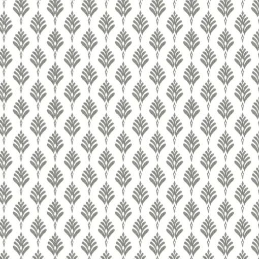 Discount York CV4457 Gray French Scallop Wallpaper