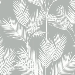 Online York CV4412 Gray King Palm Silhouette Wallpaper