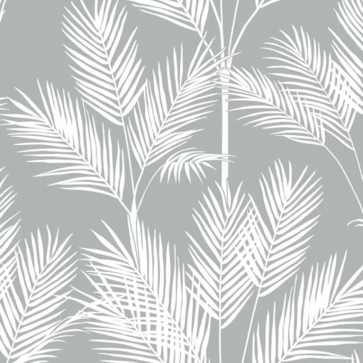 Online York CV4412 Gray King Palm Silhouette Wallpaper