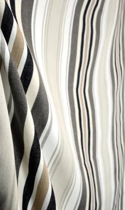 Sale Heritage/Roth D3008 Bridgewater Charcoal Stripe Fabric