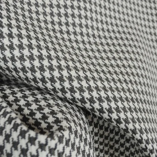 Fashion Stock/Heritage/Roth D2924 Houndstooth Charcoal Upholstery Fabric