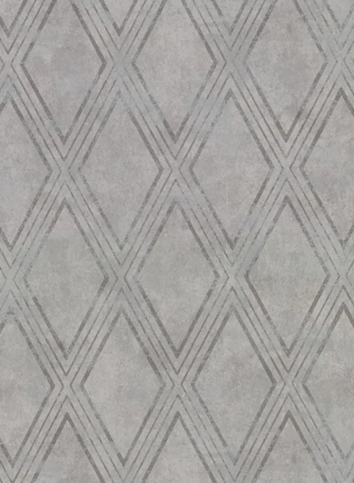 New Brewster 2921-51008 Dartmouth Grey Faux Plaster Geometric Wallpaper