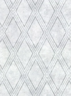 Hot Brewster 2921-51010 Dartmouth Sky Blue Faux Plaster Geometric Wallpaper