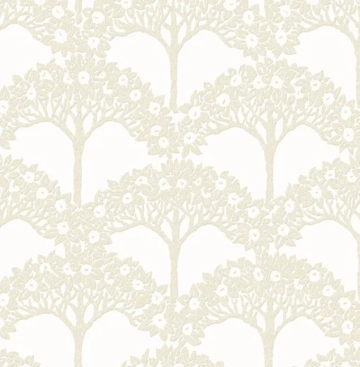 Hot Brewster/ASP 2970-26113 Dawson Beige Magnolia Tree Wallpaper