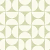 Best Brewster 2904-25670 Deedee Green Geometric Faux Grasscloth Wallpaper