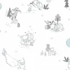 Online York DI0983 Black/White/Blue Disney Winnie the Pooh Playmates Wallpaper