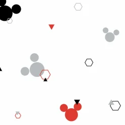 Clearance York DI0927 Red/Black Disney Minnie Mouse Dots Wallpaper