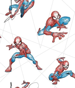 Sale York DI0939 Red/Blue/Gray Spider-Man Fracture Wallpaper