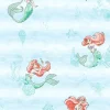 Best York DI0954 Teal Disney The Little Mermaid Swim Wallpaper