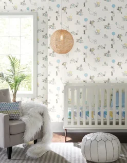 Fashion York DI0982 Yellow Disney Winnie the Pooh Playmates Wallpaper