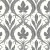 Hot York DM4926 Black White Adirondack Damask Wallpaper