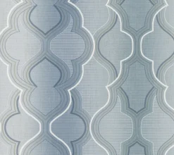 Fashion York DM4944 Blue Modern Ombre Damask Wallpaper