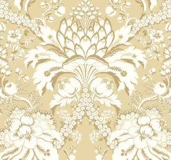 Sale York DM4953 Yellow French Artichoke Dam Wallpaper