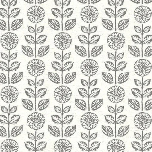 Outlet Brewster 2904-13511 Dolly Dark Brown Folk Floral Wallpaper