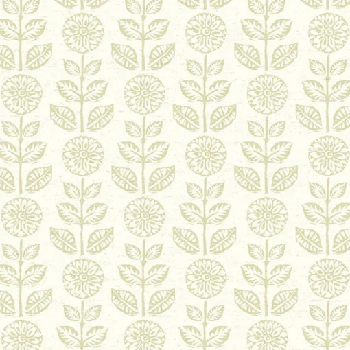 Clearance Brewster 2904-13513 Dolly Neutral Folk Floral Wallpaper
