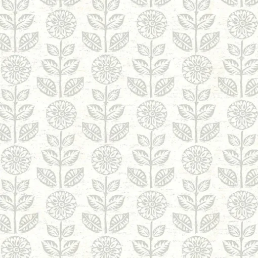 Clearance Brewster 2904-13514 Dolly Taupe Folk Floral Wallpaper