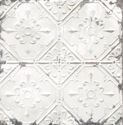 Sale Brewster/ASP 2922-22305 Donahue White Tin Ceiling Wallpaper