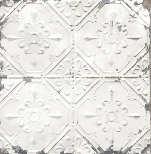 Sale Brewster/ASP 2922-22305 Donahue White Tin Ceiling Wallpaper