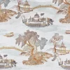 Sale Regal Dragon Boat Parchment Fabric