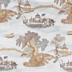 Sale Regal Dragon Boat Parchment Fabric