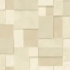 Hot Brewster 2896-25355 Duchamp Wheat Patchwork Metallic Wallpaper