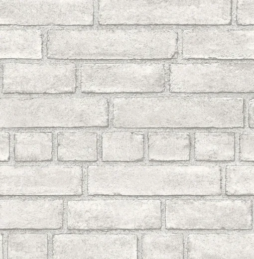Outlet Brewster/ASP 2922-24051 Eggertson Off-White Brick Wallpaper