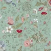 Fashion Brewster 375002 Espen Turquoise Floral Wallpaper