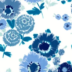 Hot Brewster/ASP 4081-26324 Essie Blue Painterly Floral Wallpaper