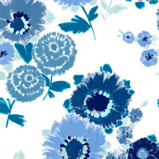 Hot Brewster/ASP 4081-26324 Essie Blue Painterly Floral Wallpaper