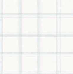 Fashion Brewster Ester Light Blue Plaid Wallpaper