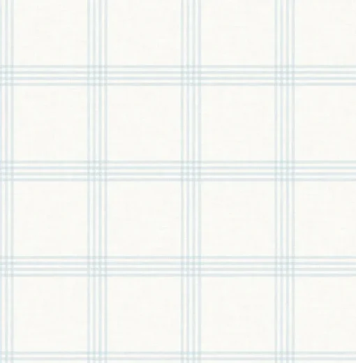 Fashion Brewster Ester Light Blue Plaid Wallpaper