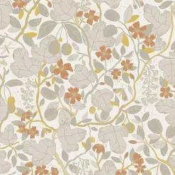 Outlet Brewster/ASP 2932-65124 Ewald Grey Garden Vines Wallpaper