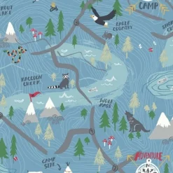 Fashion Seabrook FA41902 Campground Wallpaper